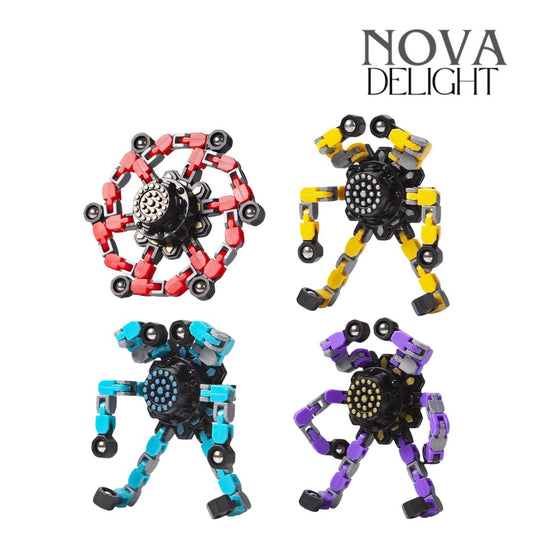 Transformable Pocket-Sized Fidget Spinner Pack – Stress-Relief Gyro, High-Speed Bearings