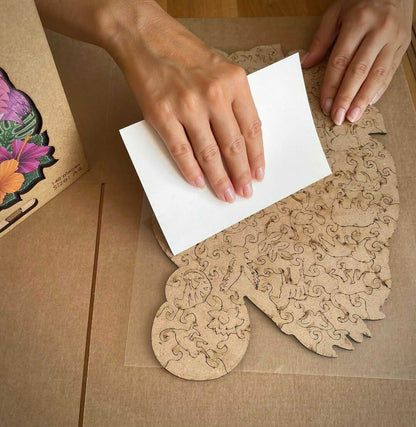 Kit Conservador Rompecabezas Lubiwood: Pegamento, Adhesivos, Cartones para Exhibir Obras