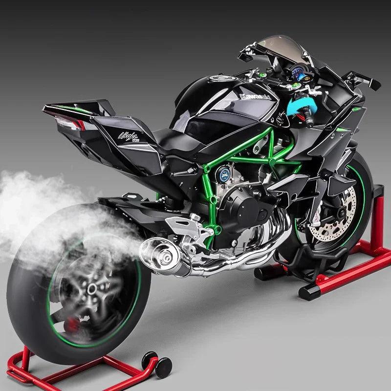 Estrelik™ | Premium Ninja H2R RC Superbike 1:6 Scale with Realistic Sound & Smoke Effects