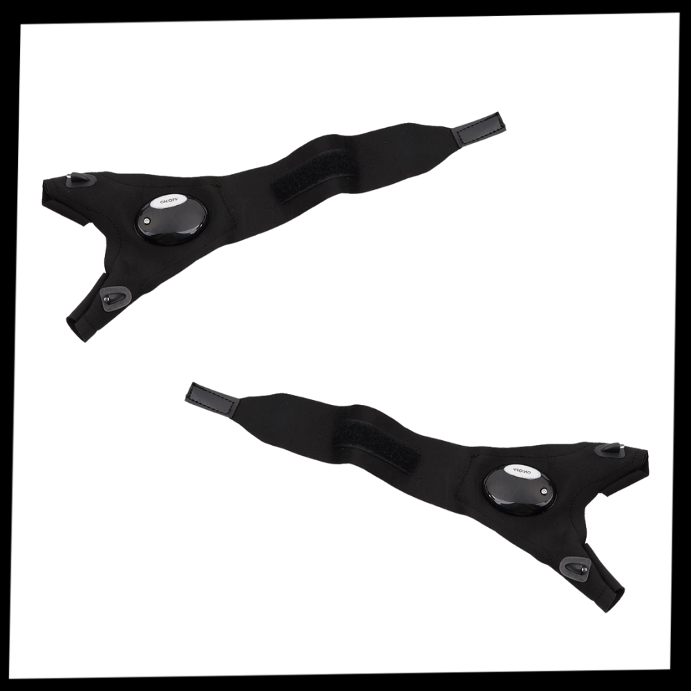 Waterproof LED Light Gloves with Battery-Powered Hands-Free Illumination