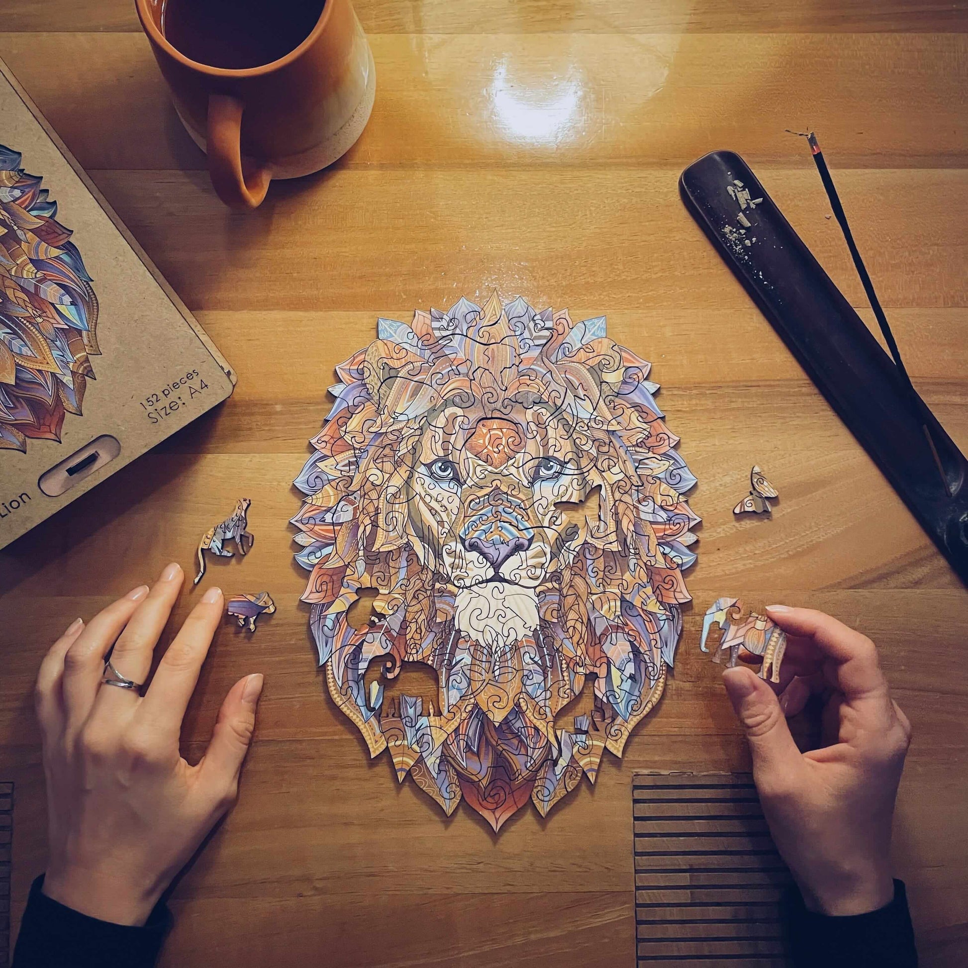 Rompecabezas de Madera 'León Poderoso' Lubiwood: Arte Único, Desafío Cautivador