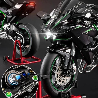 Estrelik™ | Premium Ninja H2R RC Superbike 1:6 Scale with Realistic Sound & Smoke Effects