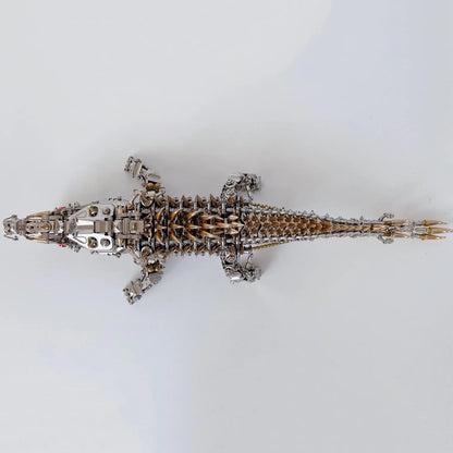 Estrelik™ | Mechanical Crocodile Metal Sculpture