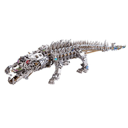 Estrelik™ | Mechanical Crocodile Metal Sculpture