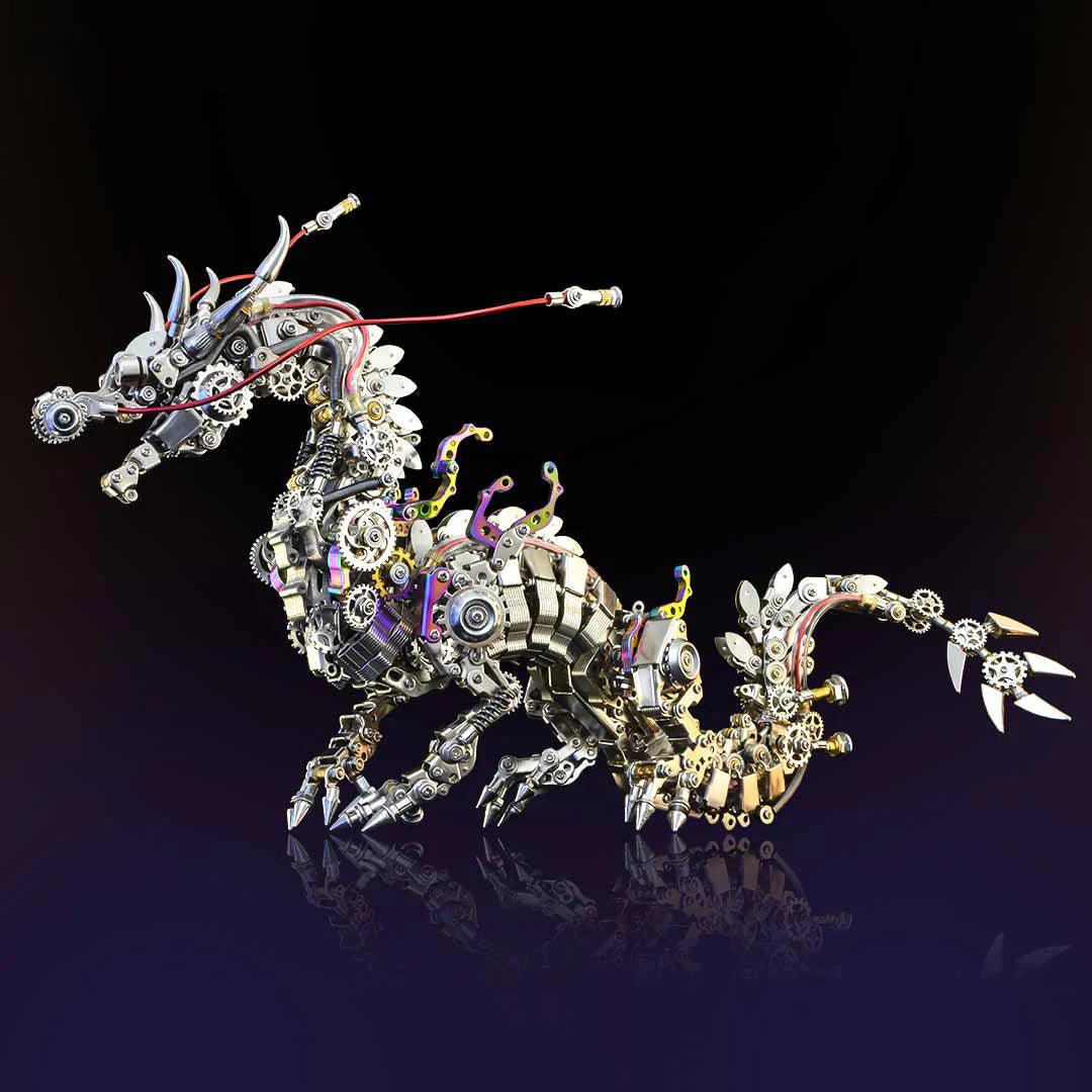Estrelik™ | Imperial Dragon Master - 3D Metal Mechanical Dragon DIY Assembly Model Kit