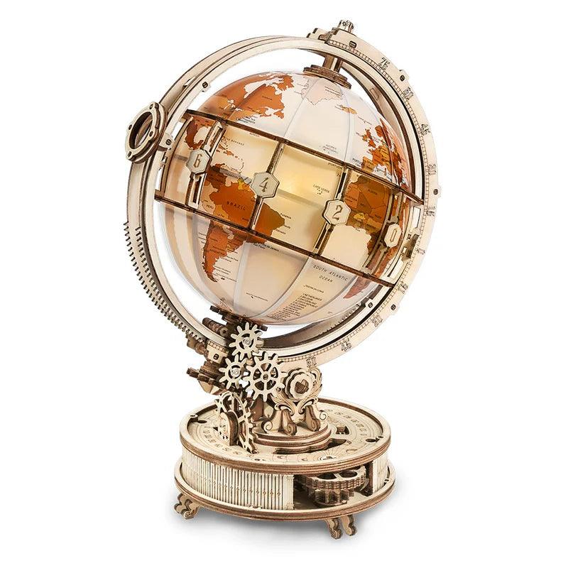 Estrelik™ | Illuminated Globe 3D Wooden Puzzle