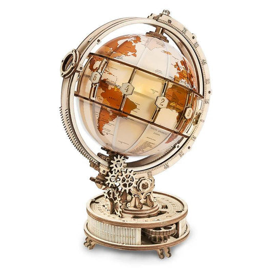 Estrelik™ | Illuminated Globe 3D Wooden Puzzle