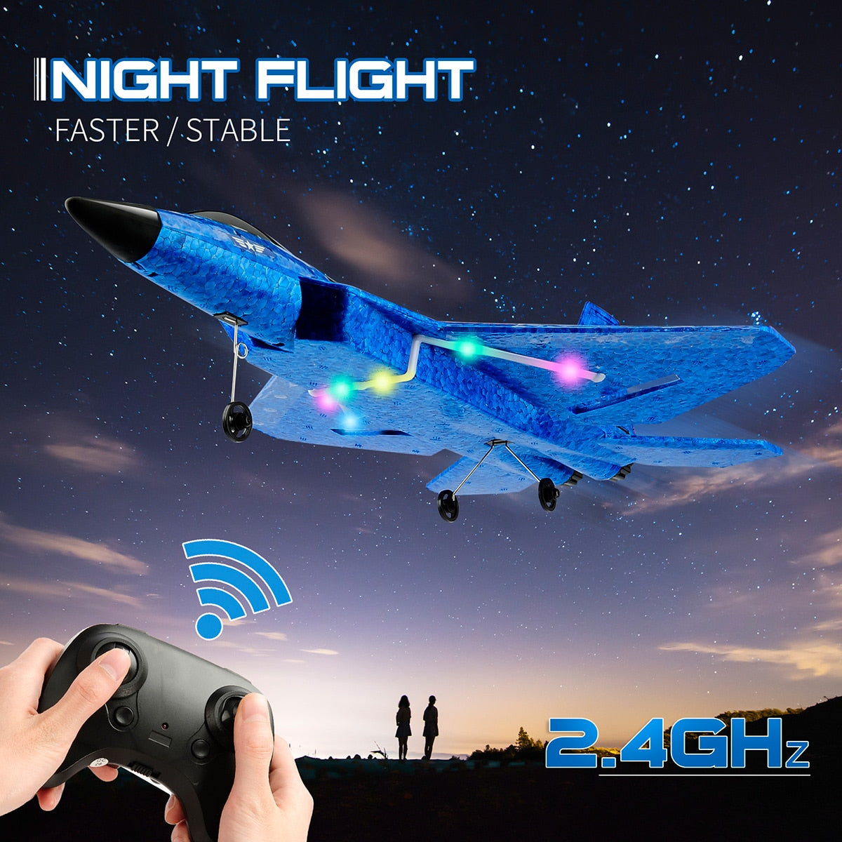 F22 RC Fighter Jet Foam Airplane with 150m Range