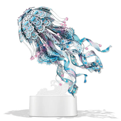 Estrelik™ | 3D Metal Puzzle Jellyfish Kit - 61 Piece Stainless Steel DIY Assembly Model Building Set for Adults