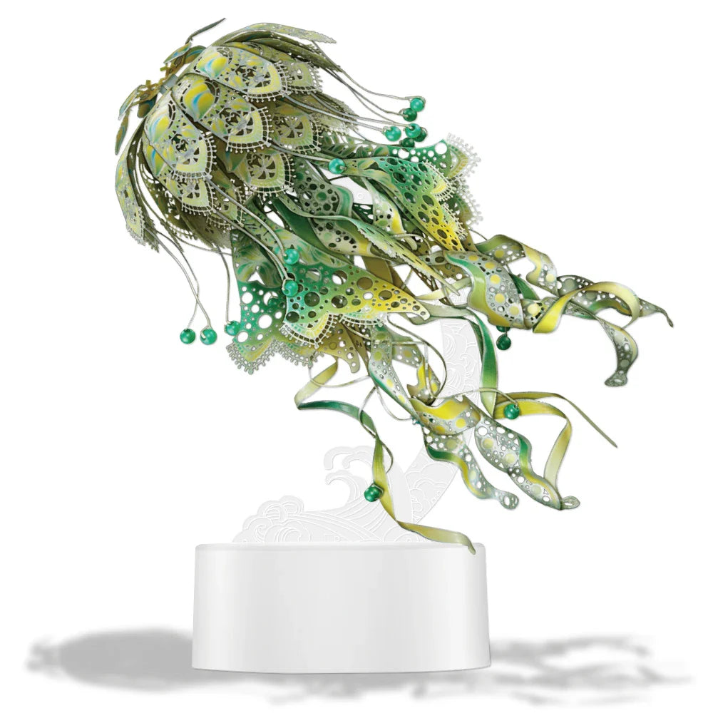 Estrelik™ | 3D Metal Puzzle Jellyfish Kit - 61 Piece Stainless Steel DIY Assembly Model Building Set for Adults