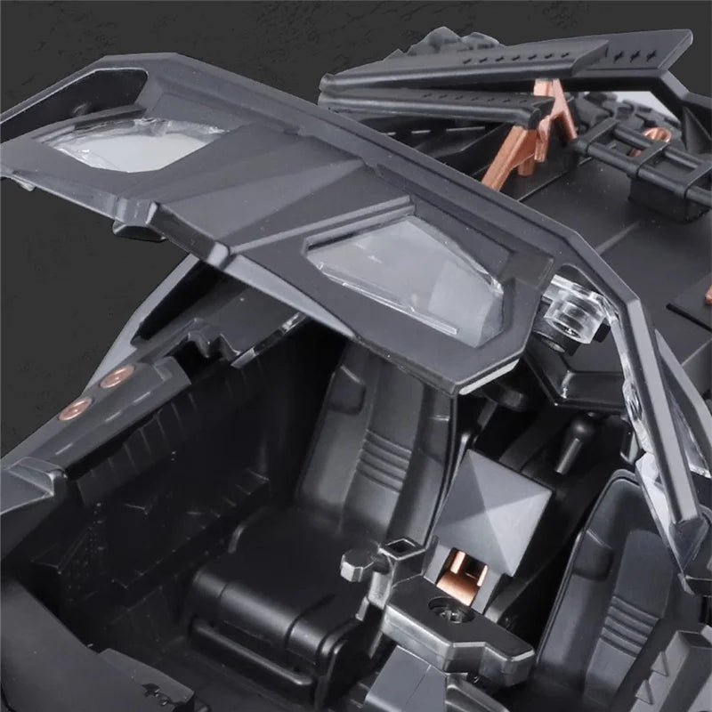 Estrelik™ | 1/18 Classic Batman Movies Car 2008 Batmobile Alloy Diecast Metal Toy Race Car Model Sound Light Kids Gifts