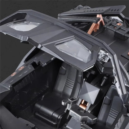 Estrelik™ | 1/18 Classic Batman Movies Car 2008 Batmobile Alloy Diecast Metal Toy Race Car Model Sound Light Kids Gifts