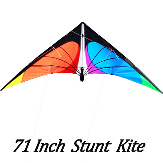 1.8m Dual-Line Stunt Kite Extra-Durable Nylon Frame and Line