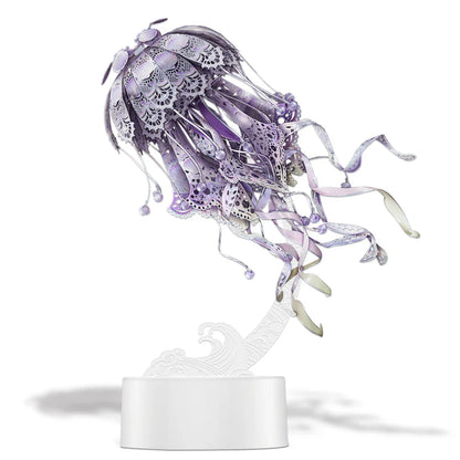 Estrelik™ | 3D Metal Puzzle Jellyfish Kit - 61 Piece Stainless Steel DIY Assembly Model Building Set for Adults