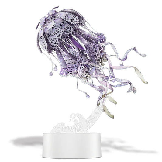 Estrelik™ | 3D Metal Puzzle Jellyfish Kit - 61 Piece Stainless Steel DIY Assembly Model Building Set for Adults