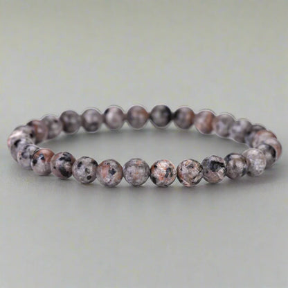 Genuine Yooperlite Firestone Stretch Bead Bracelet – UV Reactive Stone
