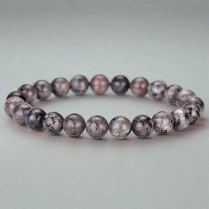 Genuine Yooperlite Firestone Stretch Bead Bracelet – UV Reactive Stone