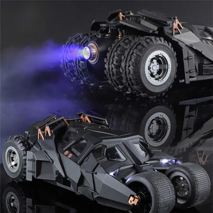 Estrelik™ | 1/18 Classic Batman Movies Car 2008 Batmobile Alloy Diecast Metal Toy Race Car Model Sound Light Kids Gifts