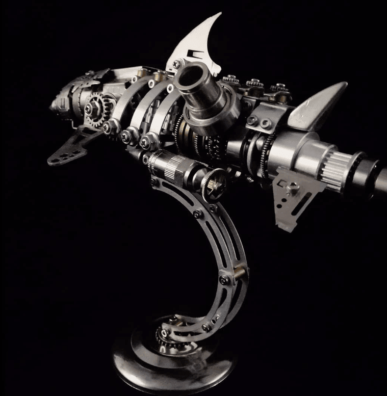 Estrelik™ | DIY 3D Metal Mechanical Shark Puzzle Model Assembly Kit-209PCS