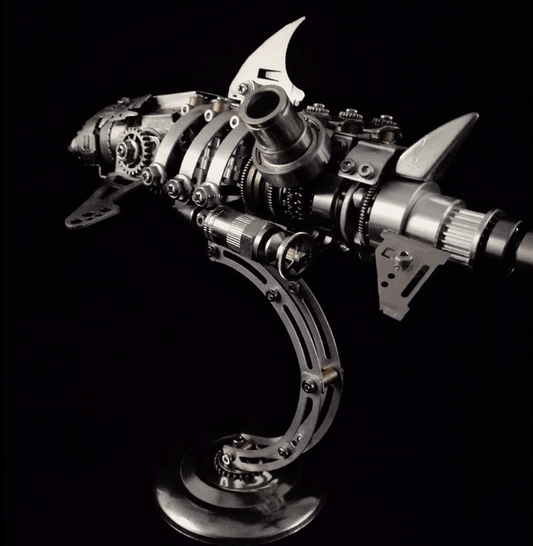 Estrelik™ | DIY 3D Metal Mechanical Shark Puzzle Model Assembly Kit-209PCS