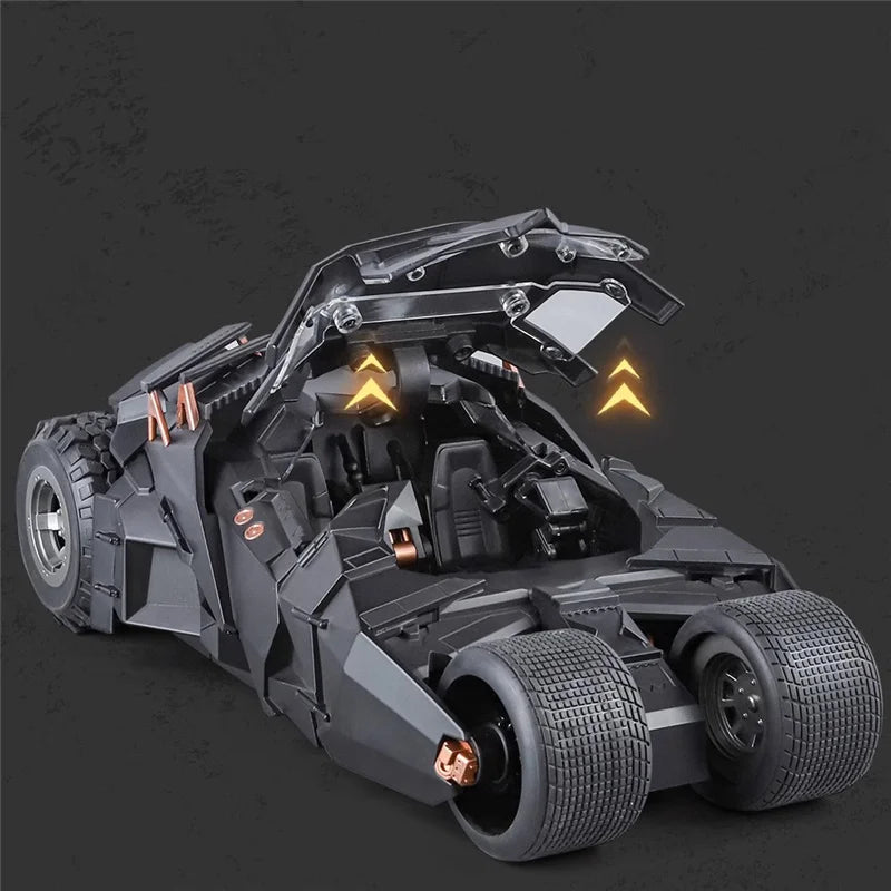 Estrelik™ | 1/18 Classic Batman Movies Car 2008 Batmobile Alloy Diecast Metal Toy Race Car Model Sound Light Kids Gifts
