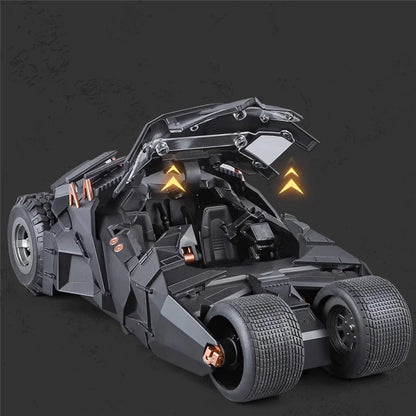 Estrelik™ | 1/18 Classic Batman Movies Car 2008 Batmobile Alloy Diecast Metal Toy Race Car Model Sound Light Kids Gifts