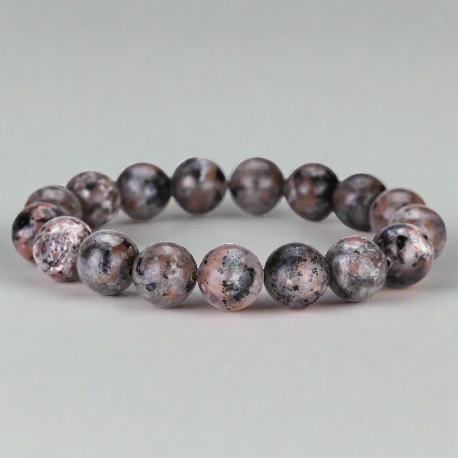 Genuine Yooperlite Firestone Stretch Bead Bracelet – UV Reactive Stone