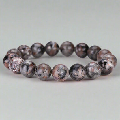 Genuine Yooperlite Firestone Stretch Bead Bracelet – UV Reactive Stone