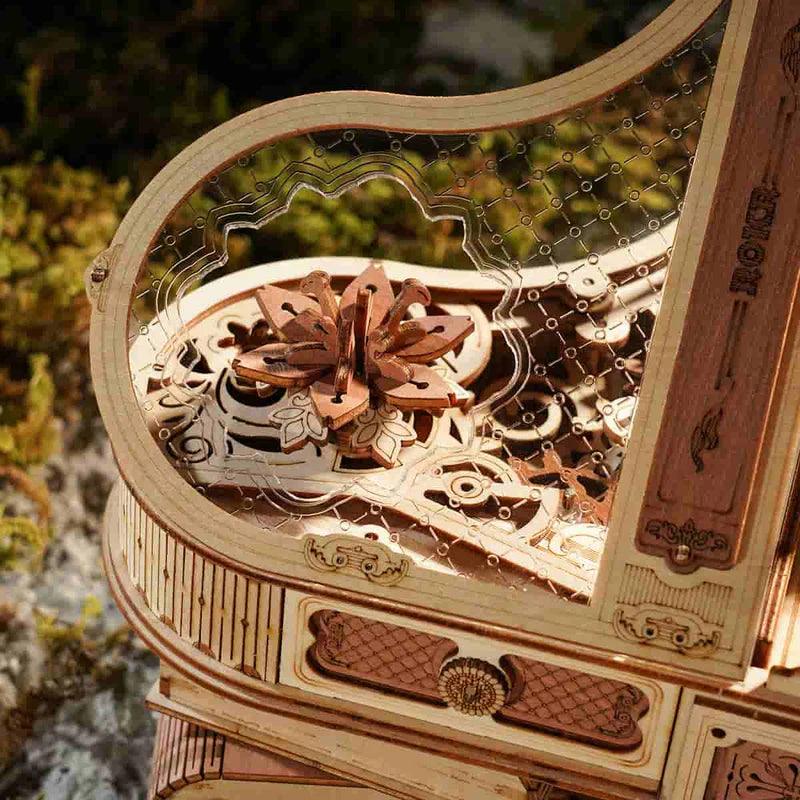Estrelik™ | Grand Symphony Piano Mechanical Music Box 3D Wooden Puzzle