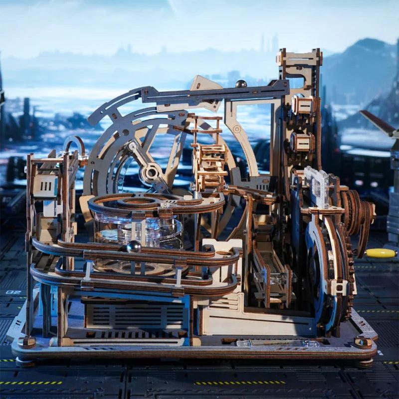 Estrelik™ | Cosmic Marble Labyrinth - 3D Wooden Mechanical Model Kit