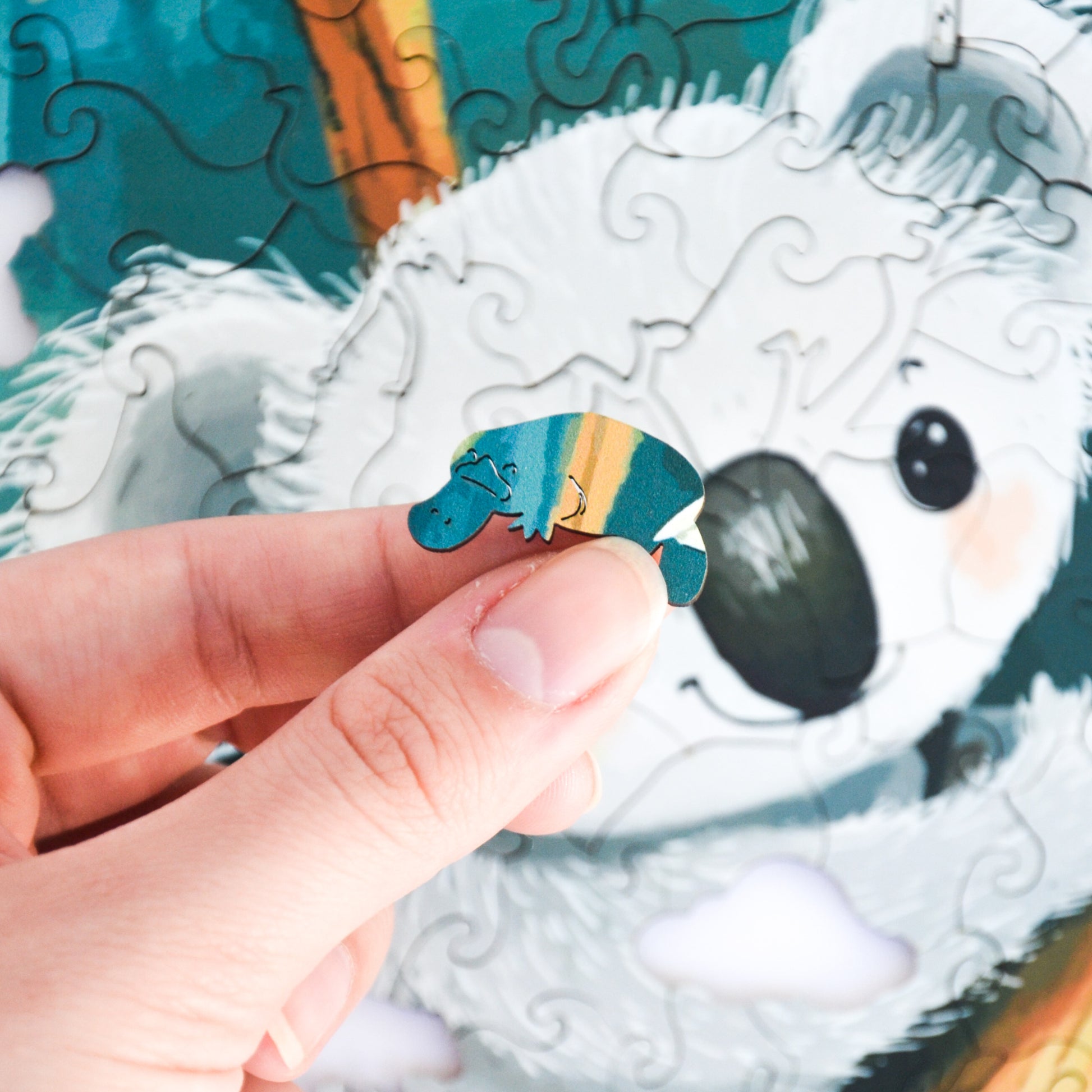 Rompecabezas de Madera Premium Koala Escalador: Diseño Único, Piezas Intrincadas, Regalo Ideal