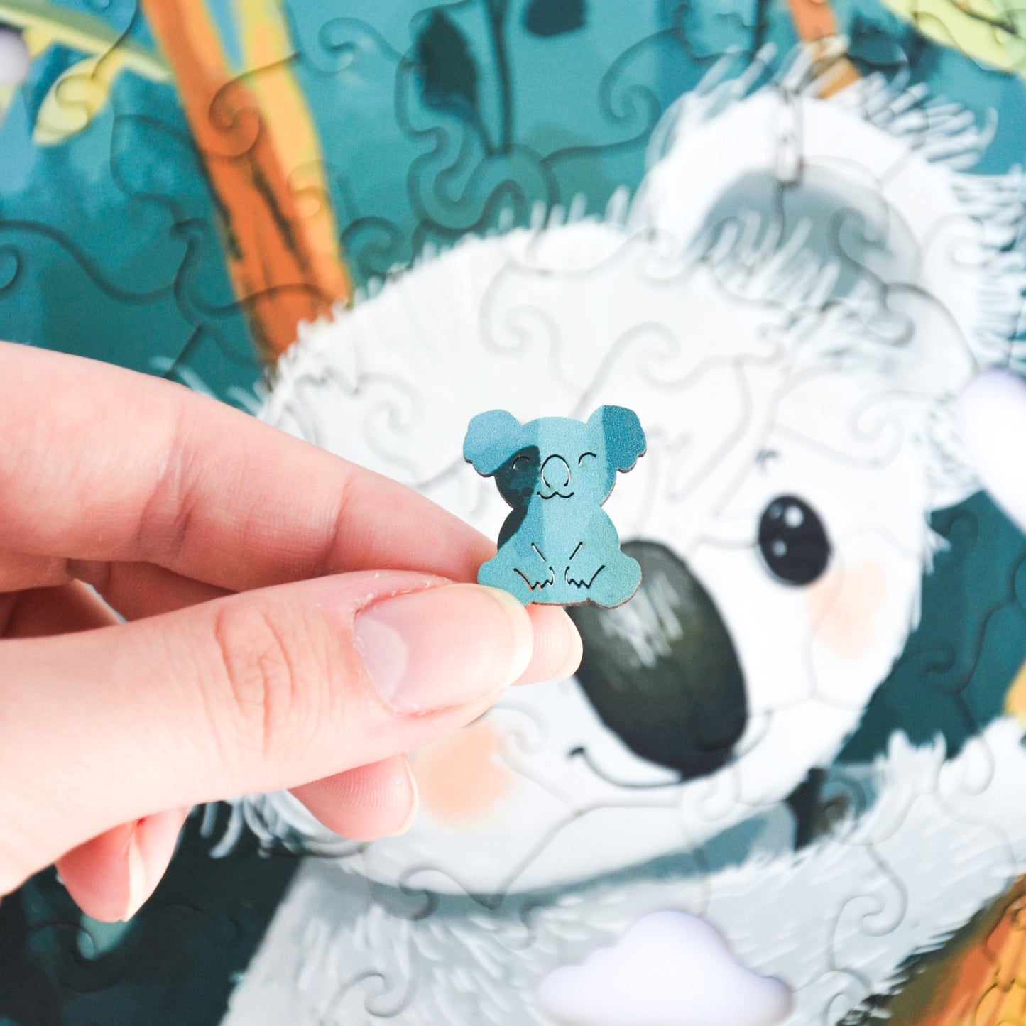 Rompecabezas de Madera Premium Koala Escalador: Diseño Único, Piezas Intrincadas, Regalo Ideal