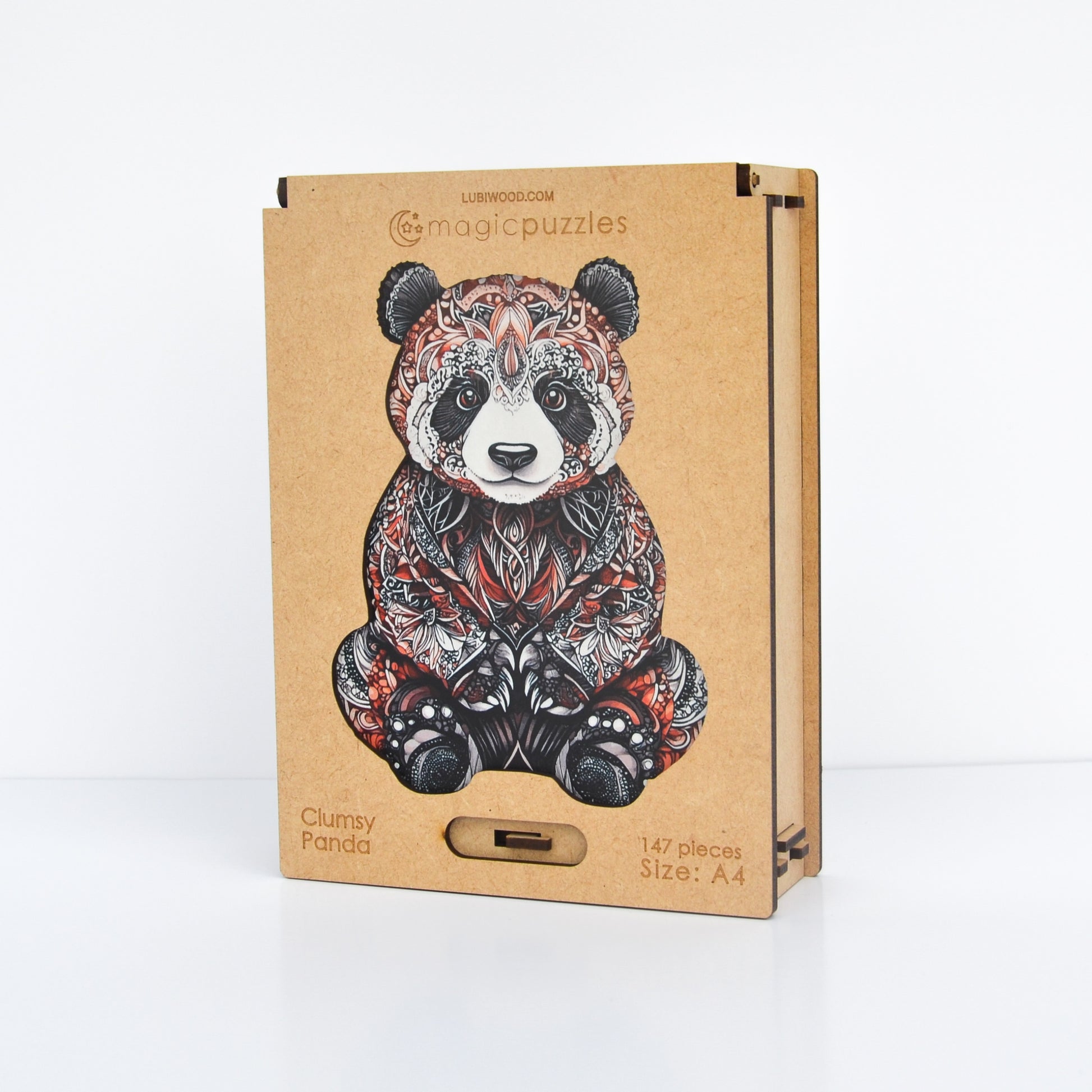 Rompecabezas de Madera Panda Torpe: Piezas Únicas, Calidad Premium, Desafío Divertido