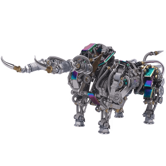 Estrelik™ | DIY 3D Metal Mechanical Bull Animal Model Assembly Kit 1087Pcs