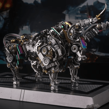 Estrelik™ | DIY 3D Metal Mechanical Bull Animal Model Assembly Kit 1087Pcs