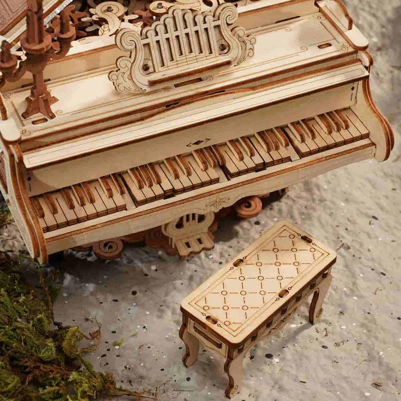 Estrelik™ | Grand Symphony Piano Mechanical Music Box 3D Wooden Puzzle