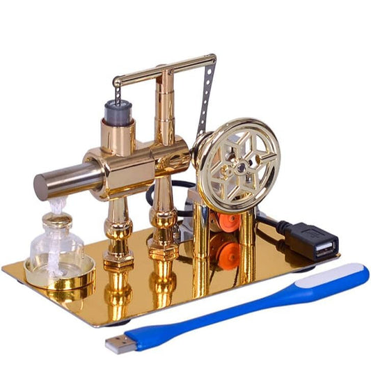 Estrelik™ | Educational Stirling Engine Generator with LED Power Display