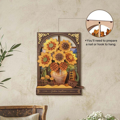 Estrelik™ | Monet's Garden 3D Wooden Puzzle with LED Lighting