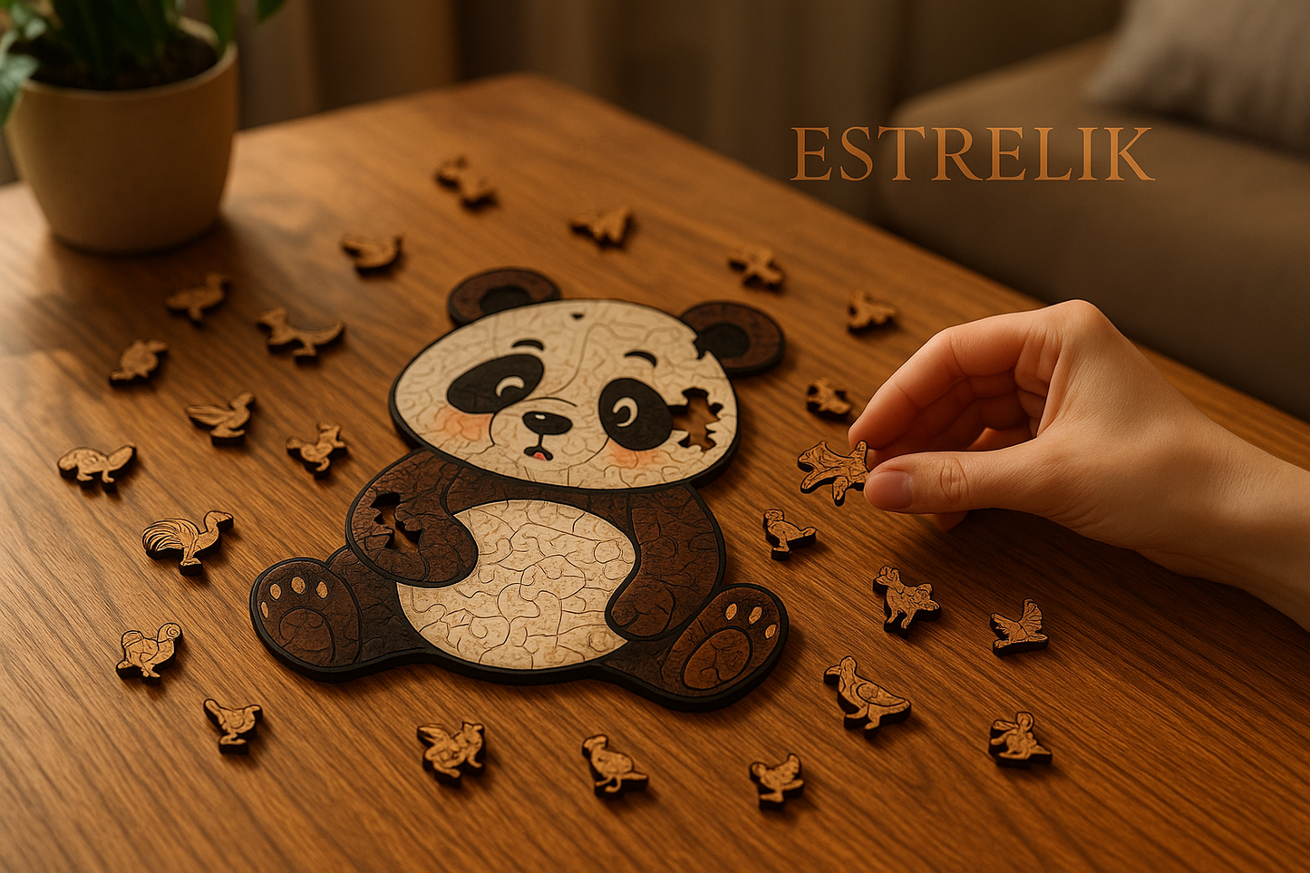 Estrelik Clumsy Panda Puzzle Lifestyle