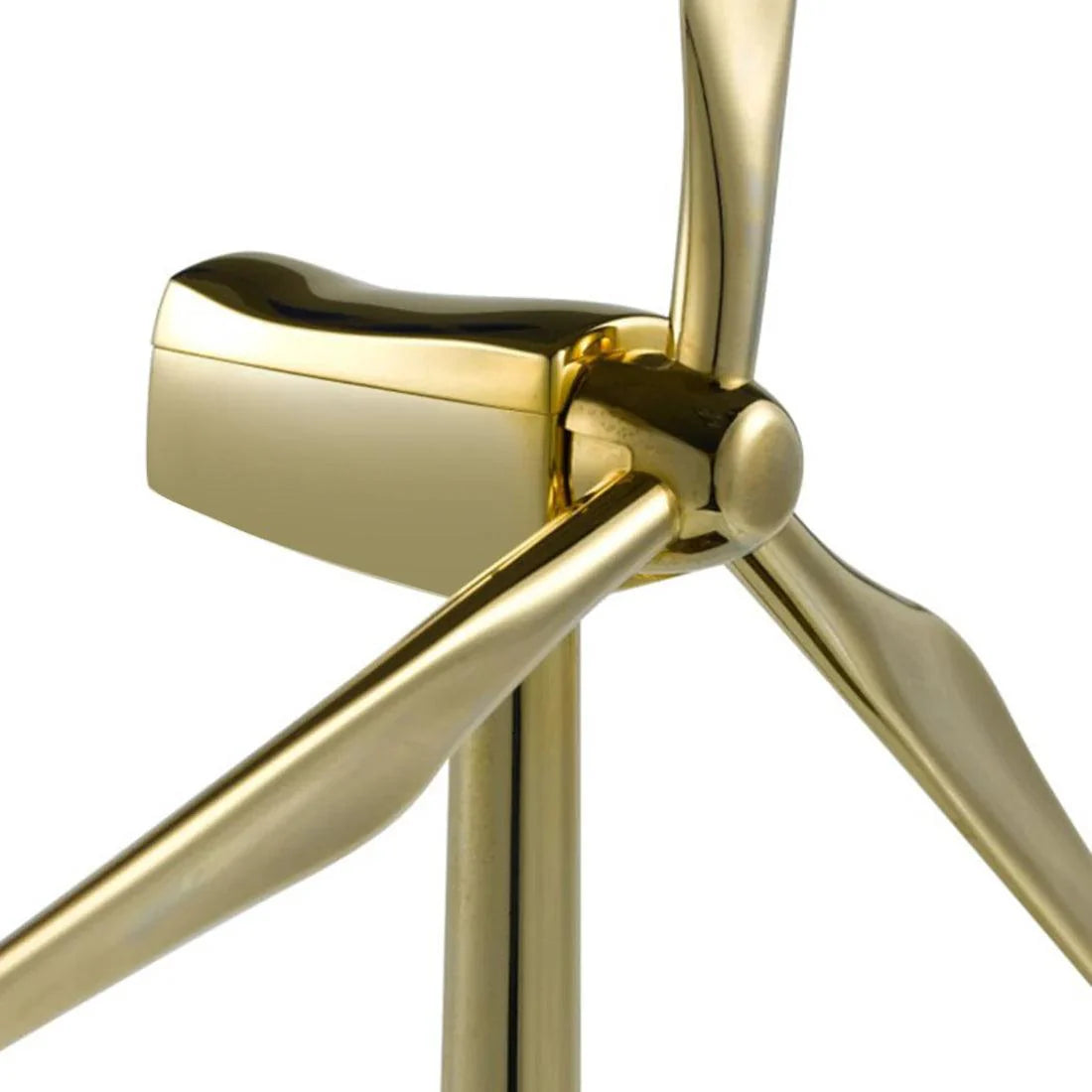 Estrelik™ | DIY 3D Metal Windmill Solar Powered Wind Turbine Assembly Model Golden