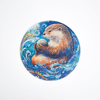 Rompecabezas de Madera Premium Nutria Acuática Junior para Principiantes