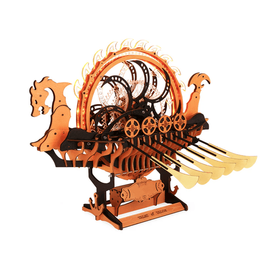 Estrelik™ | Viking Dragon Longship - Mechanical 3D Wooden Puzzle