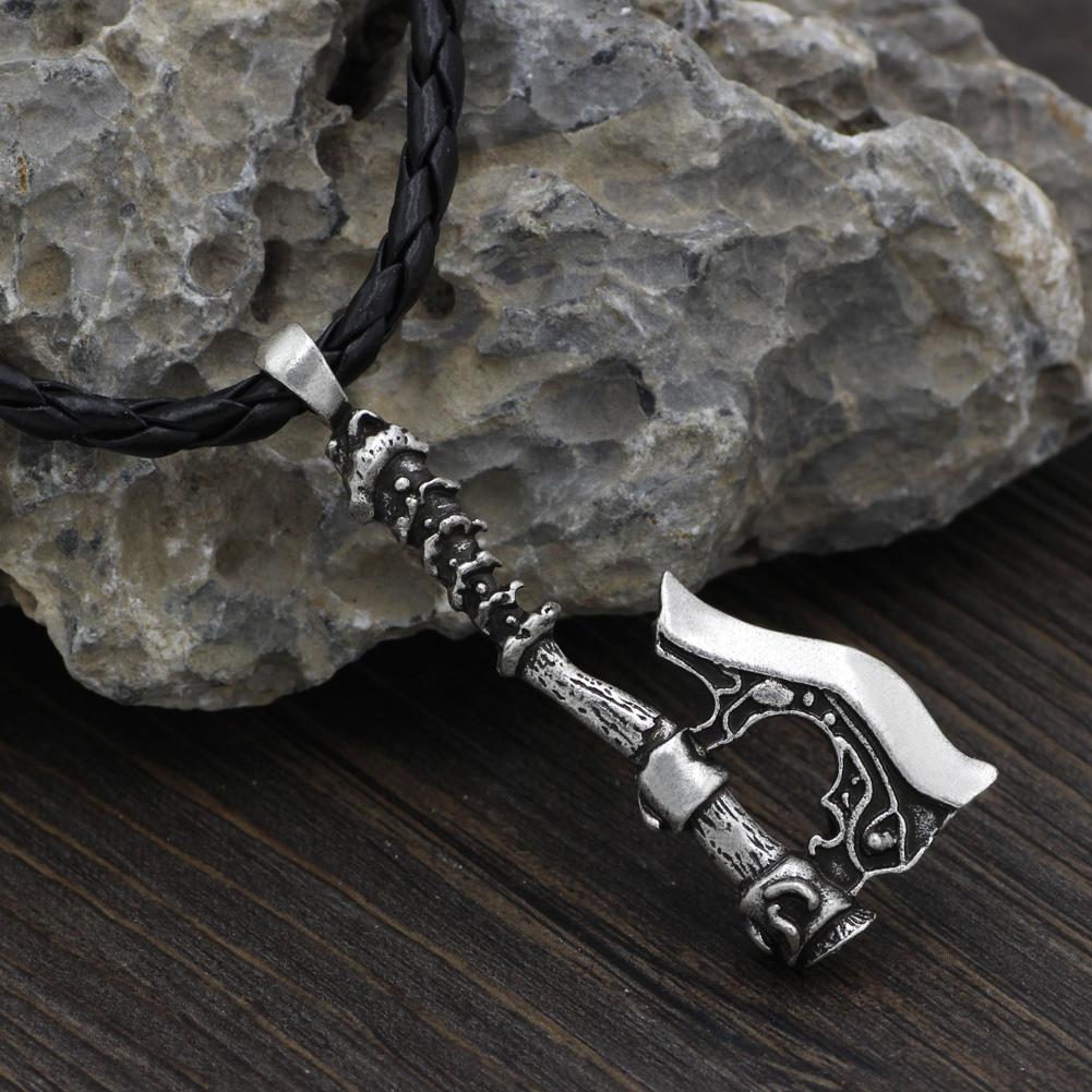 Viking Axe Amulet Zinc Alloy Pendant with Choice of Chain