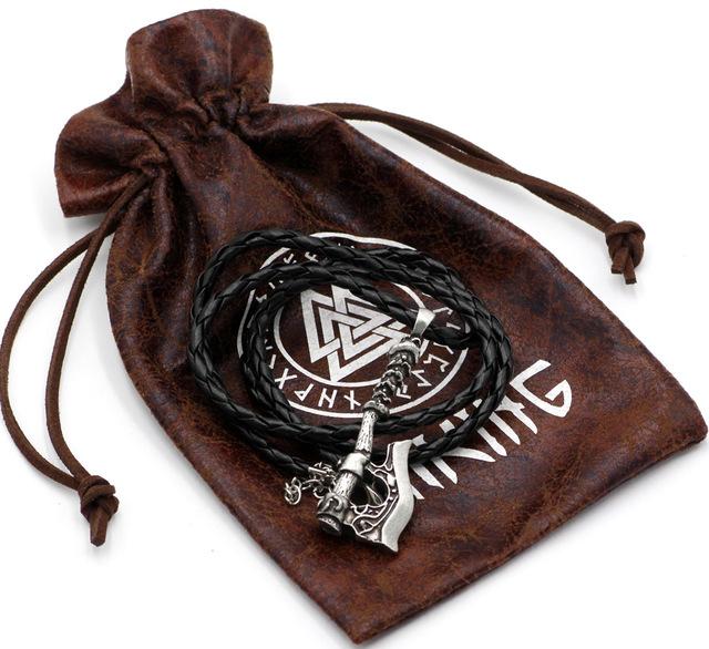 Viking Axe Amulet Zinc Alloy Pendant with Choice of Chain
