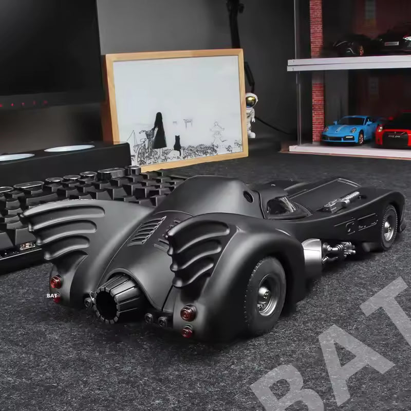 Estrelik™ | 1/18 Classic Batman Movies Car 2008 Batmobile Alloy Diecast Metal Toy Race Car Model Sound Light Kids Gifts