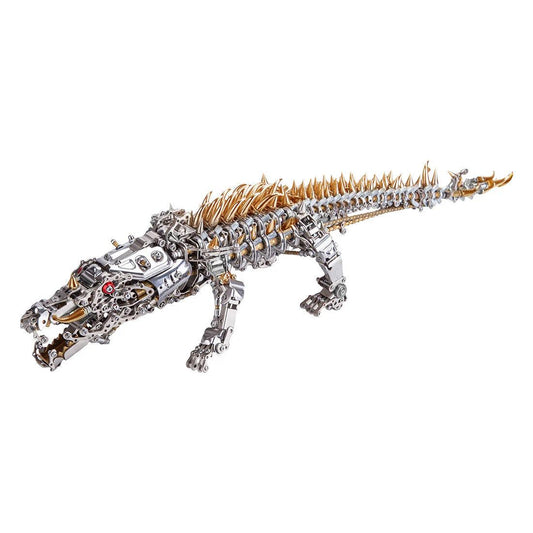 Estrelik™ | Mechanical Crocodile Metal Sculpture