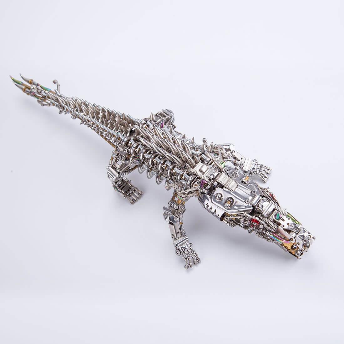 Estrelik™ | Mechanical Crocodile Metal Sculpture