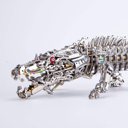 Estrelik™ | Mechanical Crocodile Metal Sculpture