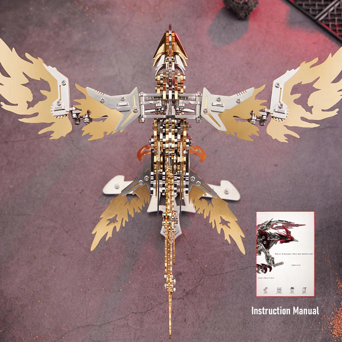 Estrelik™ | Phoenix Rising 3D Mechanical Stainless Steel Bionic Assembly Kit