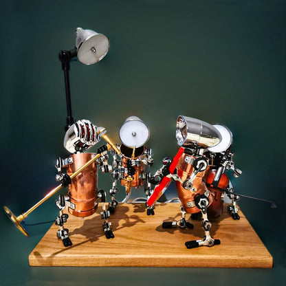 Estrelik™ | DIY 3D Metal Steampunk Hand-Assembled Robot Band Model